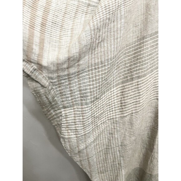 Oska OSFA Linen Shift Dress Maxi Lagenlook Patchwork Gray OS $475 Originally - Picture 7 of 9